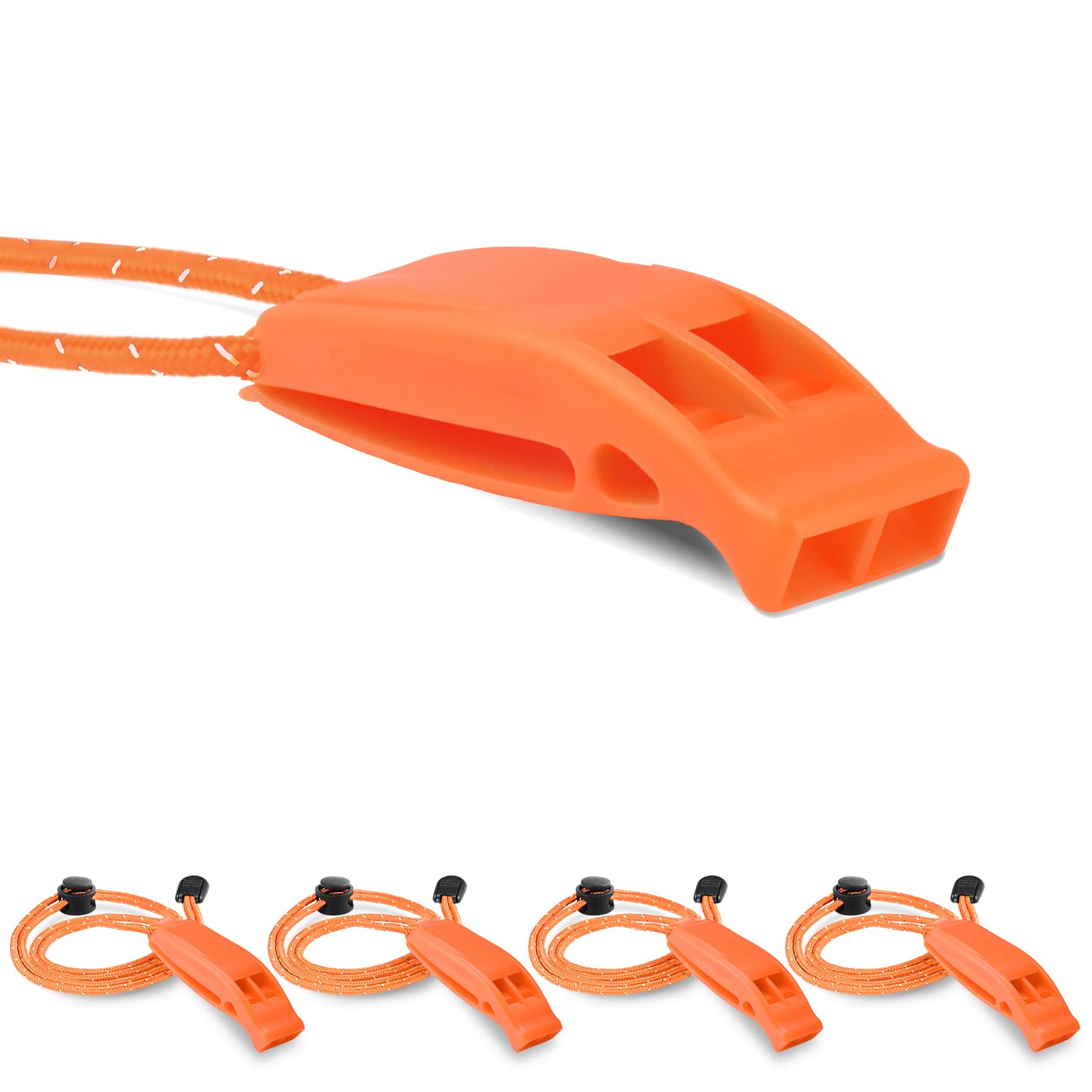 CooBigo Rescue Whistles, Loud Shrill Emergency Whistles with Lanyard for Outdoor Climbing Camping Fishing Boat Kayak Life Vest Jacket Boating Water Survival Rescue Signal