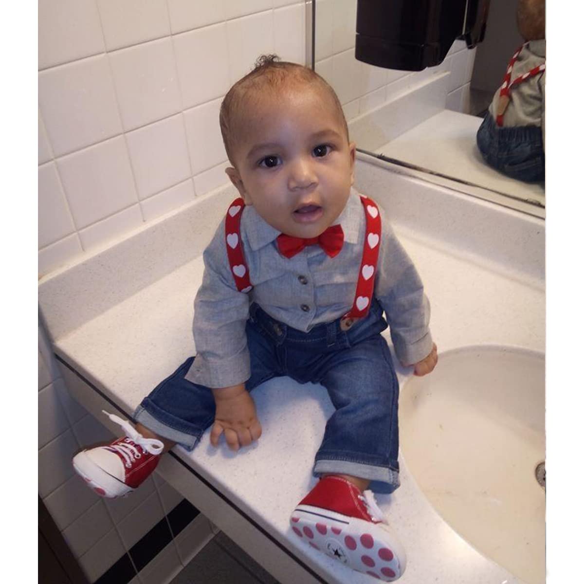 Chaussures pour ​Tout-Petits 0-18M Bébé Baskets Enfants Légér Semelle Souple Antidérapant Filles Garçons - 4