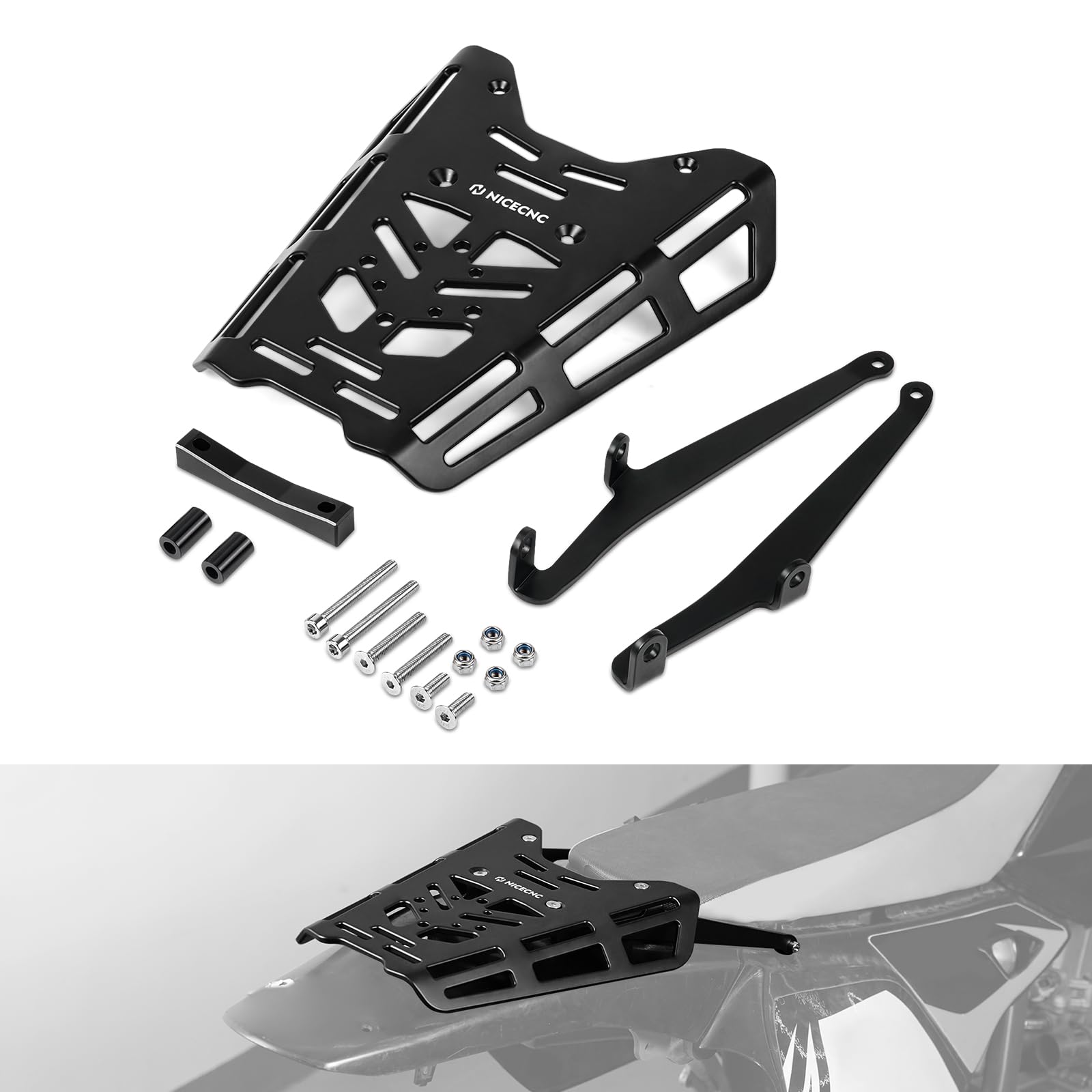 Amazon.com: NICECNC Rear Luggage Rack Tail Dirt Bike Rack Aluminum