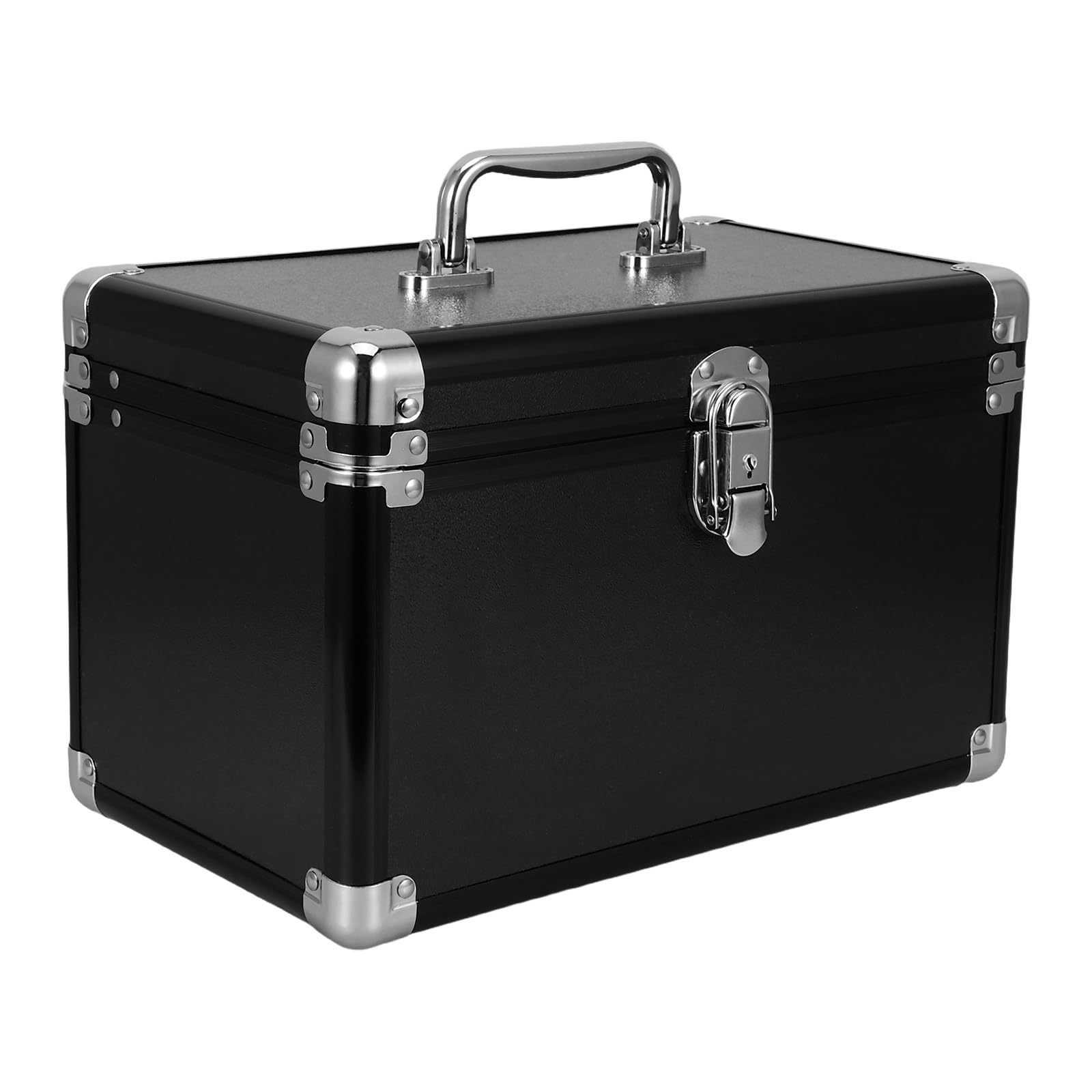 BESPORTBLE Boîte à Outils en Alliage D’Aluminium Noir à 2 Niveaux
