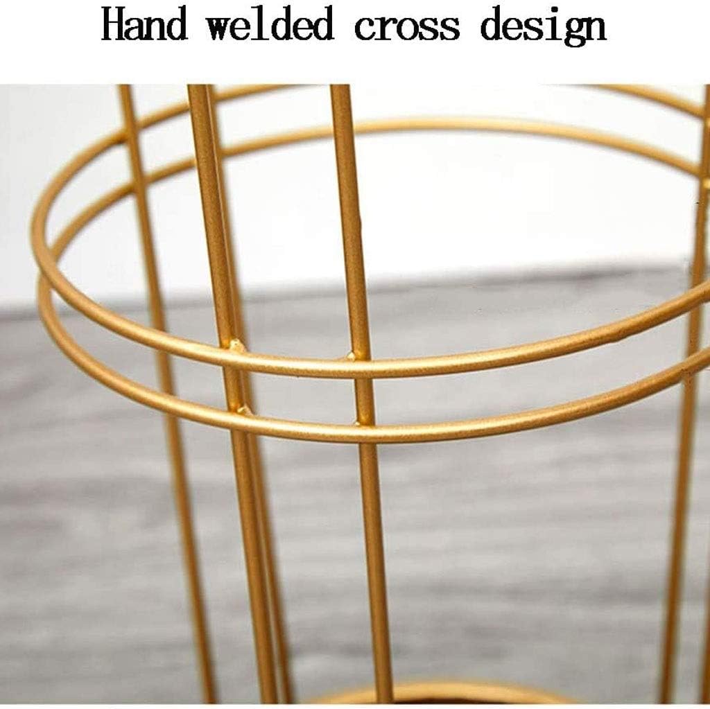 Home Umbrella Stand Rack, Iron Storage Bucket, Suitable for Home Office Commercial Door Stick Umbrella Rack(D)