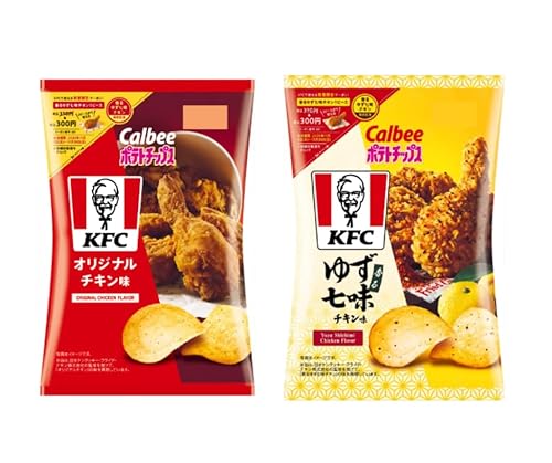 【期間限定】ポテトチップス KFC オリジナルチキン味＆KFC 香るゆず七味チキン味 各3袋計6袋セット 話題 コラボのサムネイル