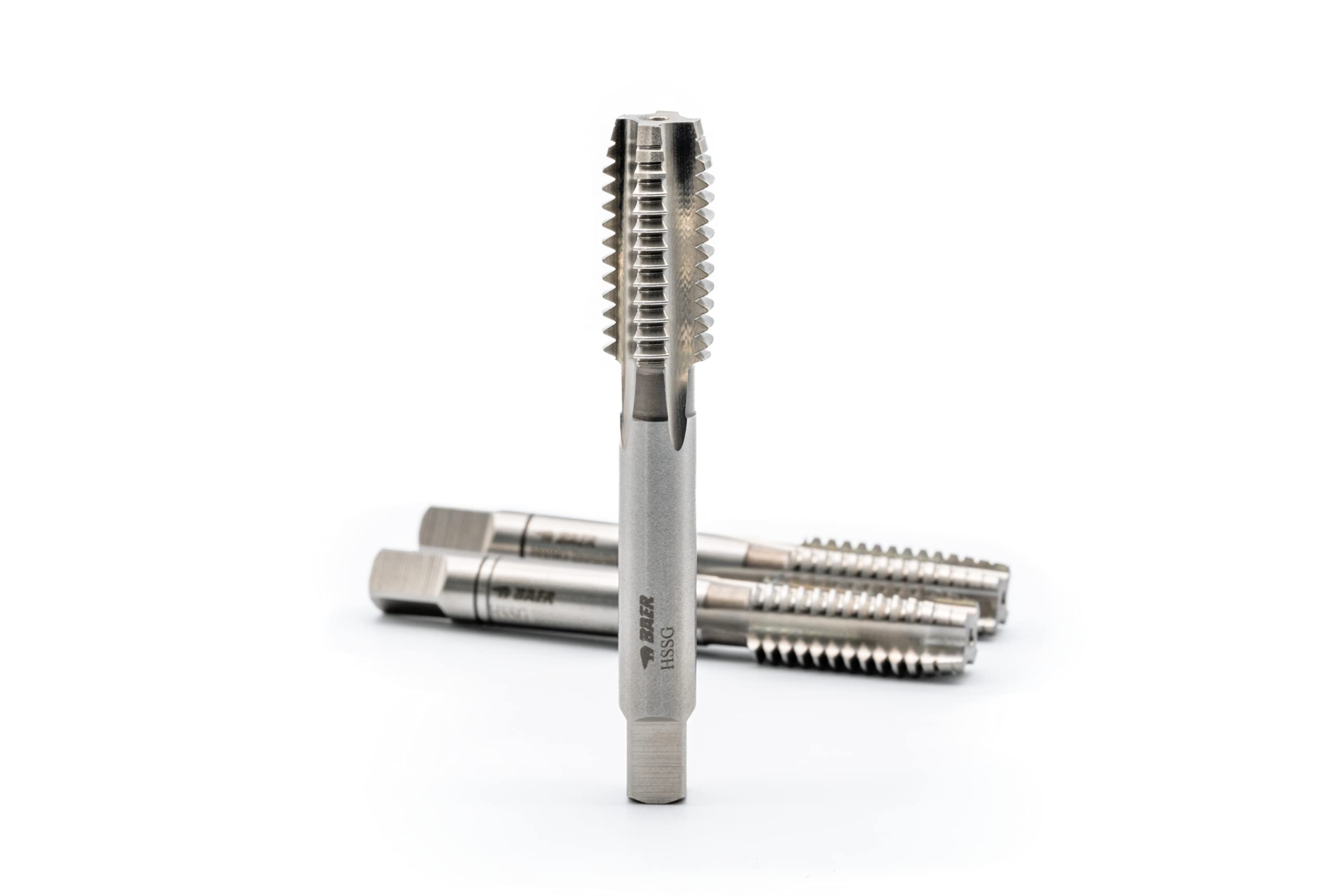 BAER Handgewindebohrersatz HSSG, Handgewindebohrerset 3-tlg. Satz M 8 x 1,25 - Gewindeschneider - Gewindebohrer - Handgewindebohrer Set - Gewinde schneiden