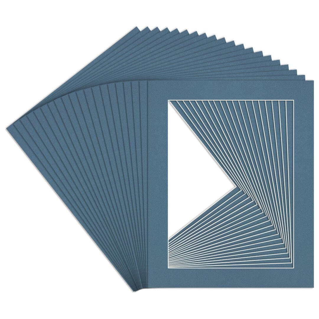 Procut Global 50x40cm Pompadour Picture Mounts to Fit 40x30cm Aperture - Precision Cut Cardboard Photo Mount - Ideal for Frames, Prints, Artwork & Certificates - Sizes & Colours Available - 20 Pack