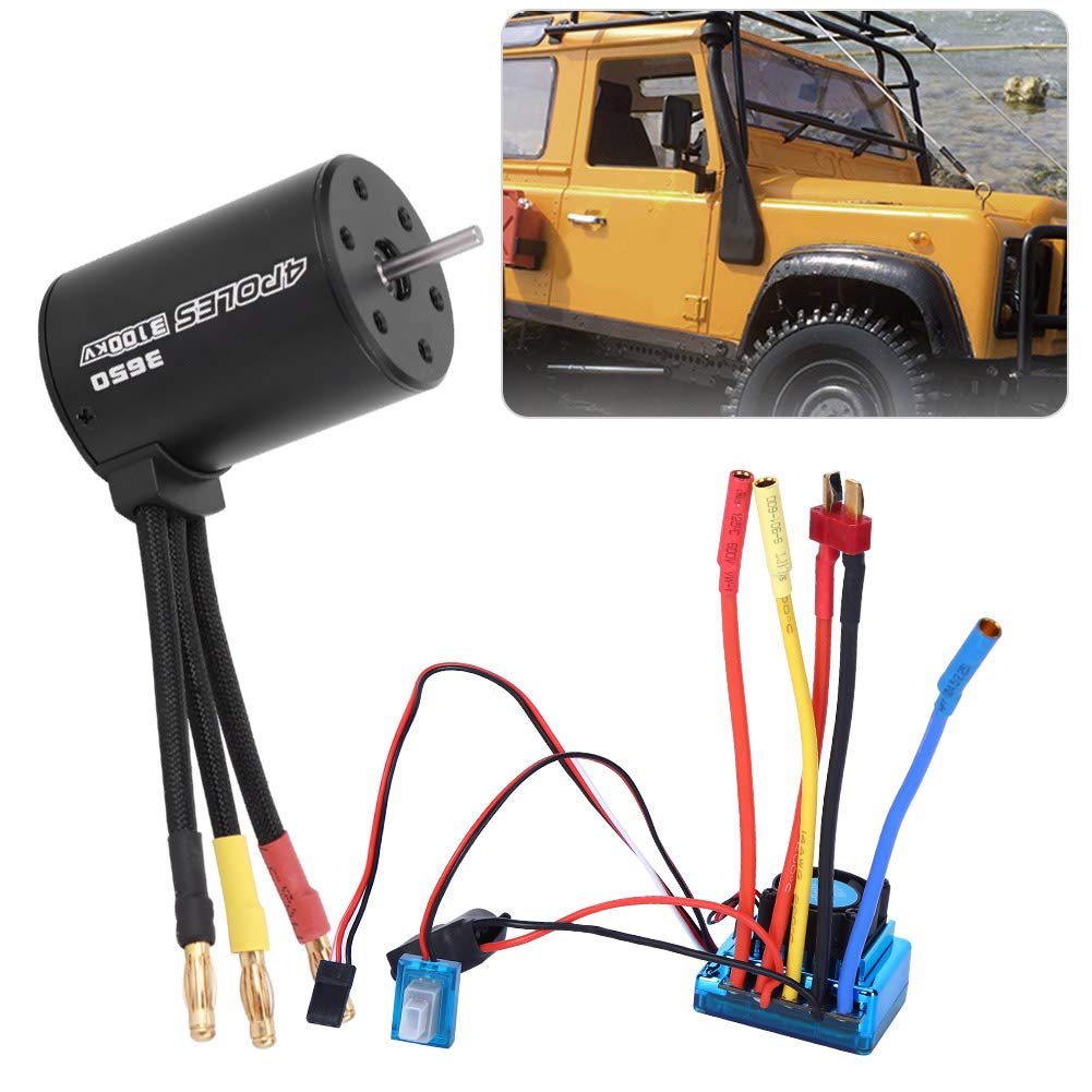 Cryfokt 3650 Brushless Motor ESC Set High Performance Upgrade for 1/10 RC