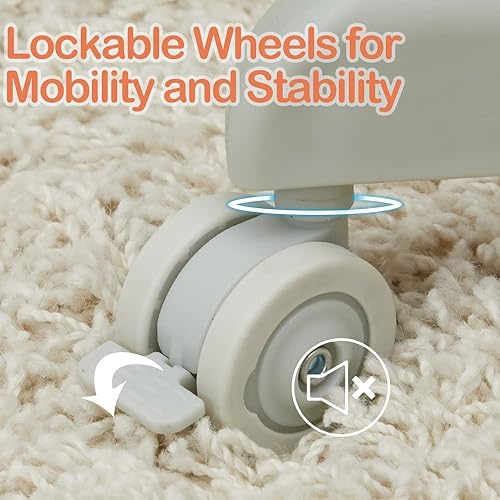 Miniatura 5 de ShiningLove Cama de bebé moisés de noche moisés de bebé con música cama de altura ajustable para recién nacido bolsa de viaje segura portátil y