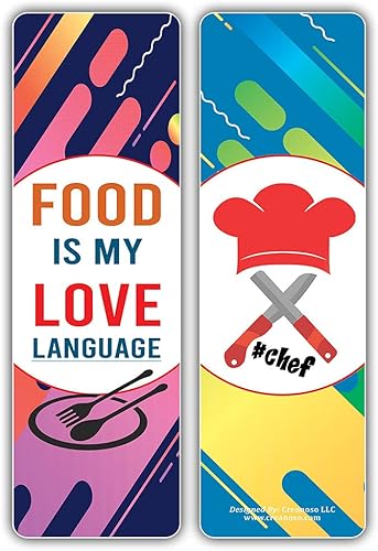 Miniatura 7 de Creanoso Marcadores con texto en inglés "I am a Chef (2 juegos x 6 tarjetas)  Gran juego de tarjetas de recuerdos de fiesta  Juego de incentivos