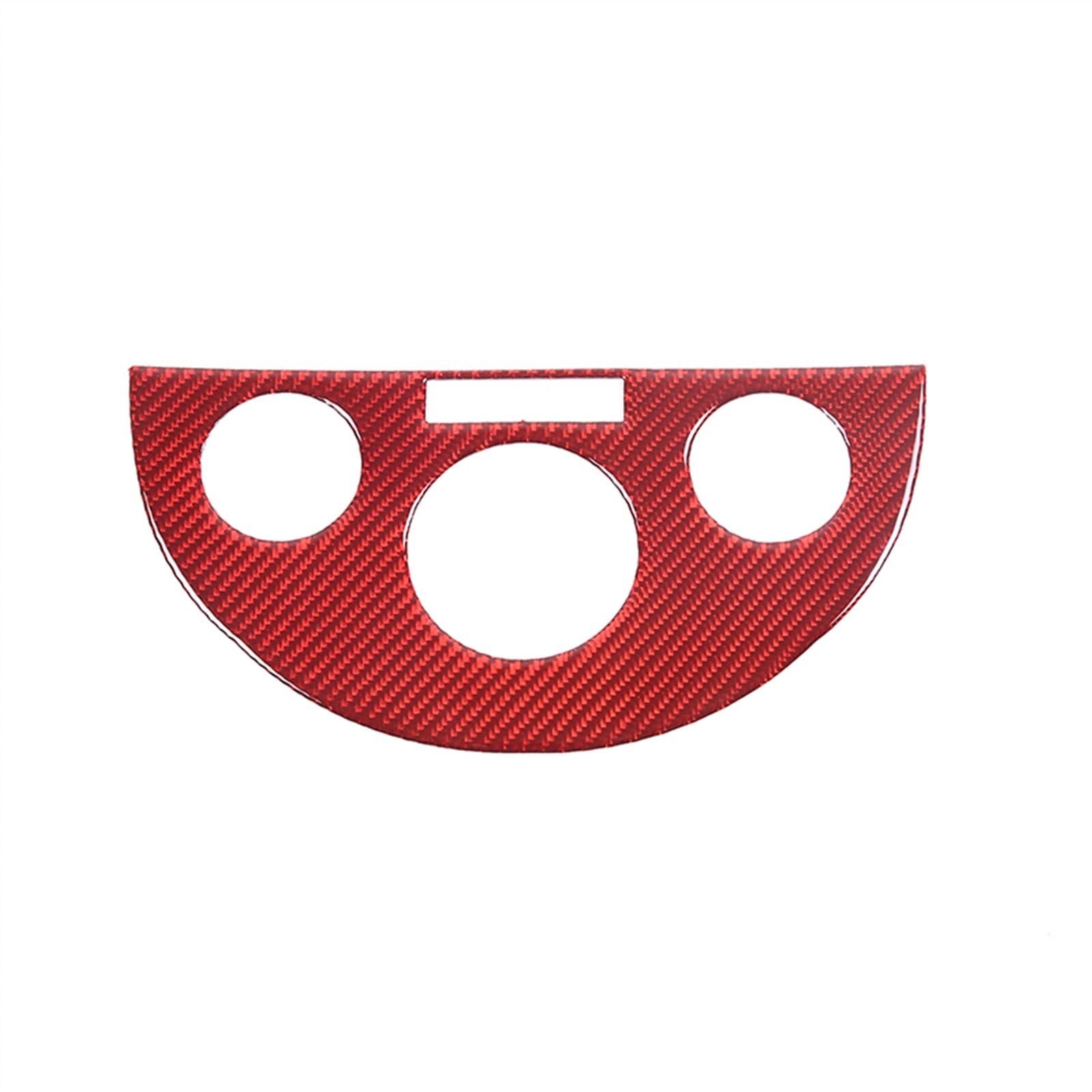 Hmjdz Carbon Fiber Red Car Part For Kia For Soul For Am 2009 2010 2011 2012 2013 Carbon Fiber Car Air Conditioning Switch Trim Sticker Accessories Interior(Carbon Fiber Red)