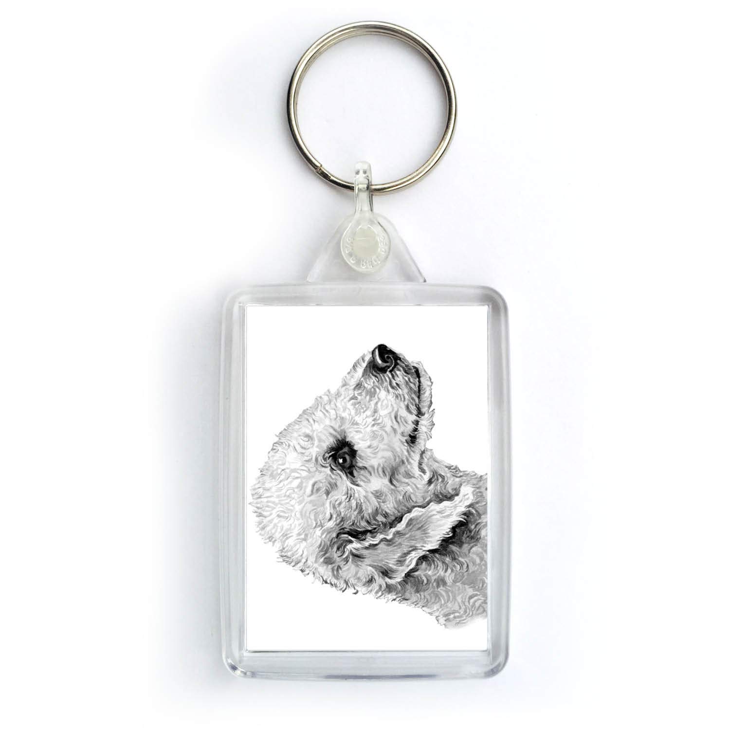 WaggyDogz Bedlington Terrier Dog Keyring (KRG-101)