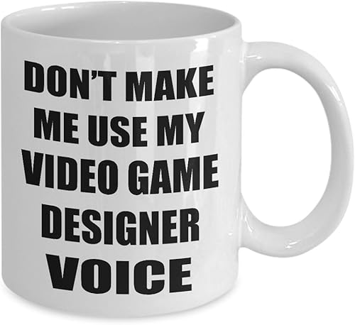 Miniatura 2 de Regalo divertido para diseñador de juegos, no me hagas usar mi voz, diseño de videojuegos, taza de café, taza de té, diseño de equipo de desarrollo