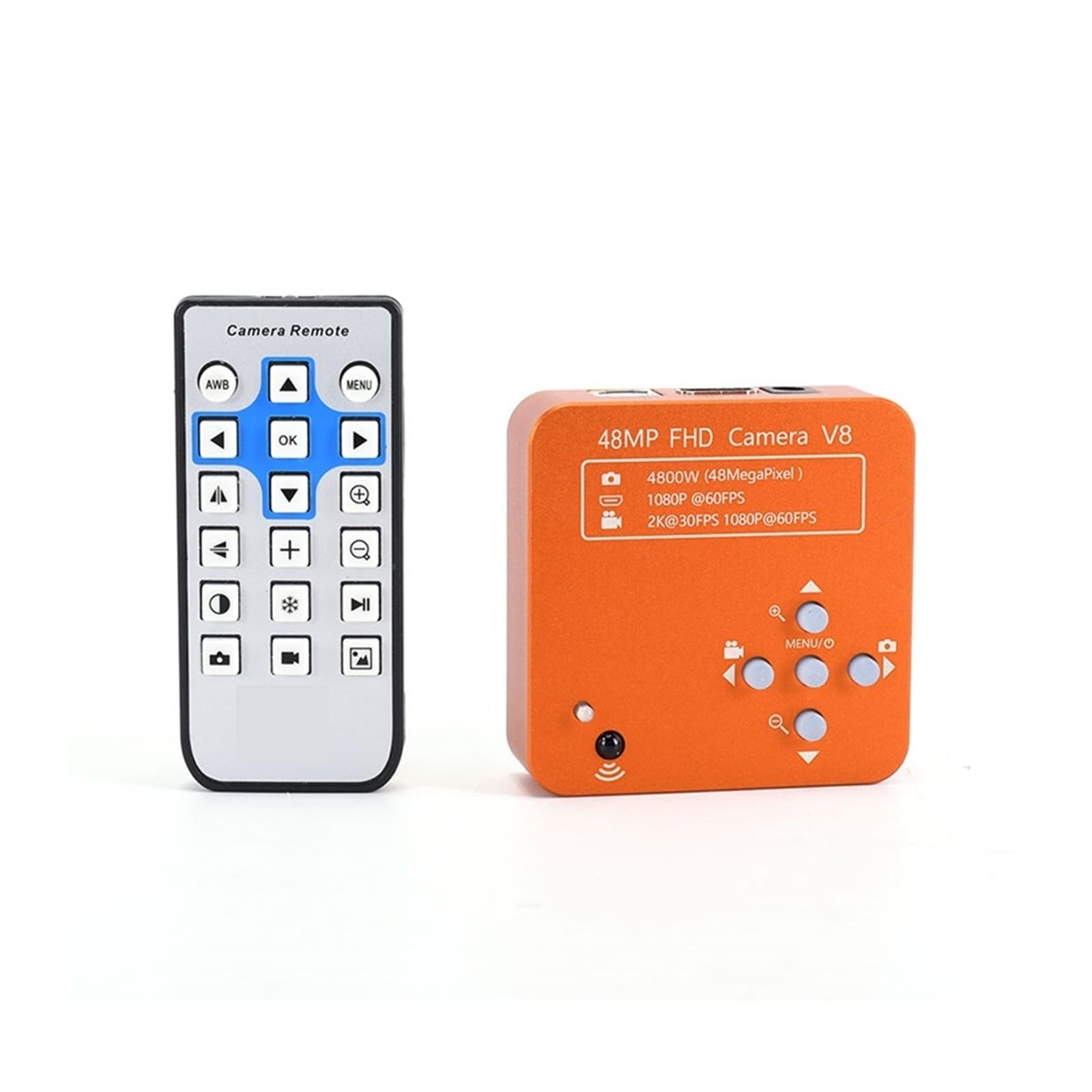 Mikroskop 48MP Digitalmikroskop mit 180X Objektiv 60FPS FHD USB Industriemikroskopkamera for Telefonreparaturlöten(180x Lens)