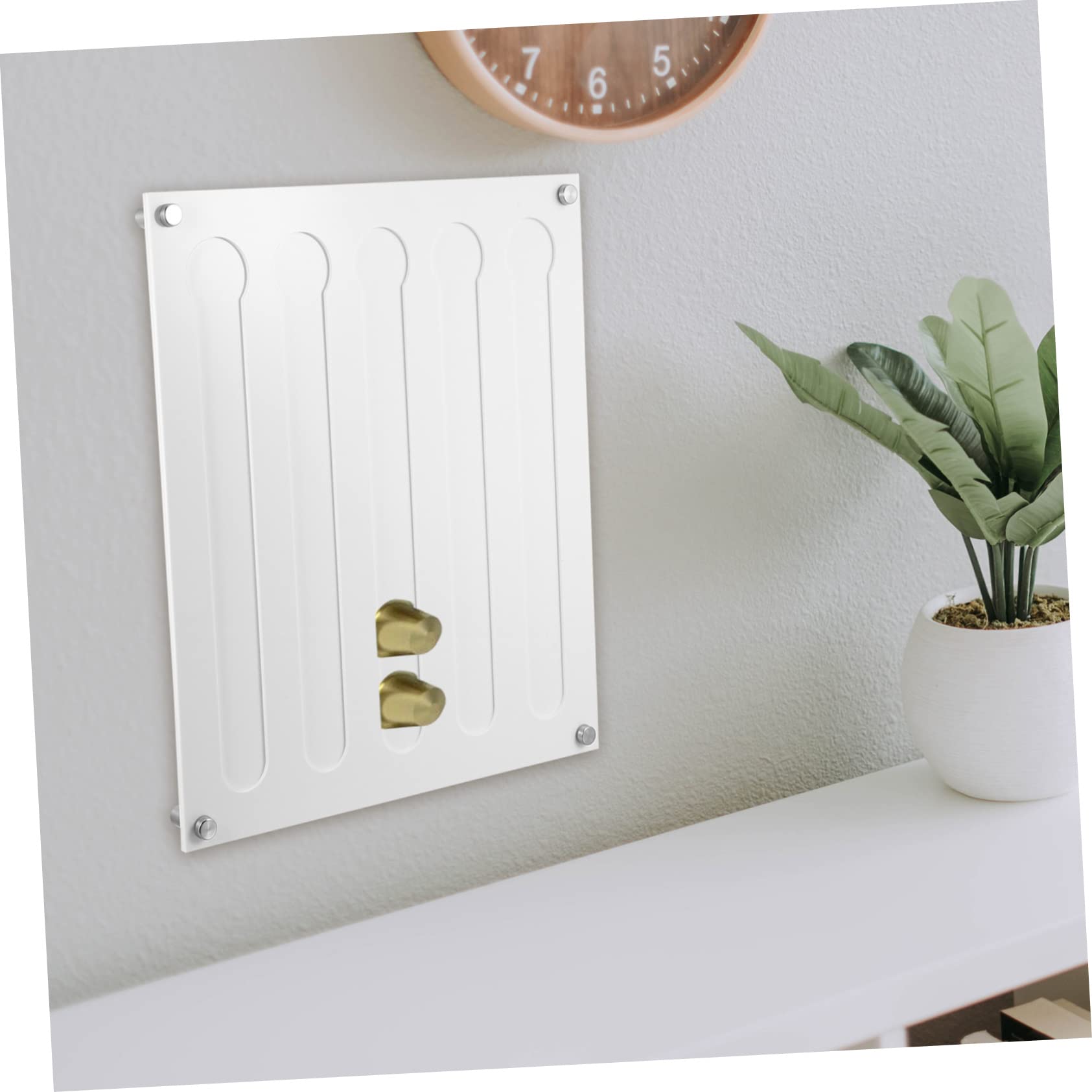 Zerodeko Organizzatore Design a Muro Bianco per Capsule di Acrilico Facile da Pulire Contenitore Compatto per Casa e Locale per Cialde Espresso
