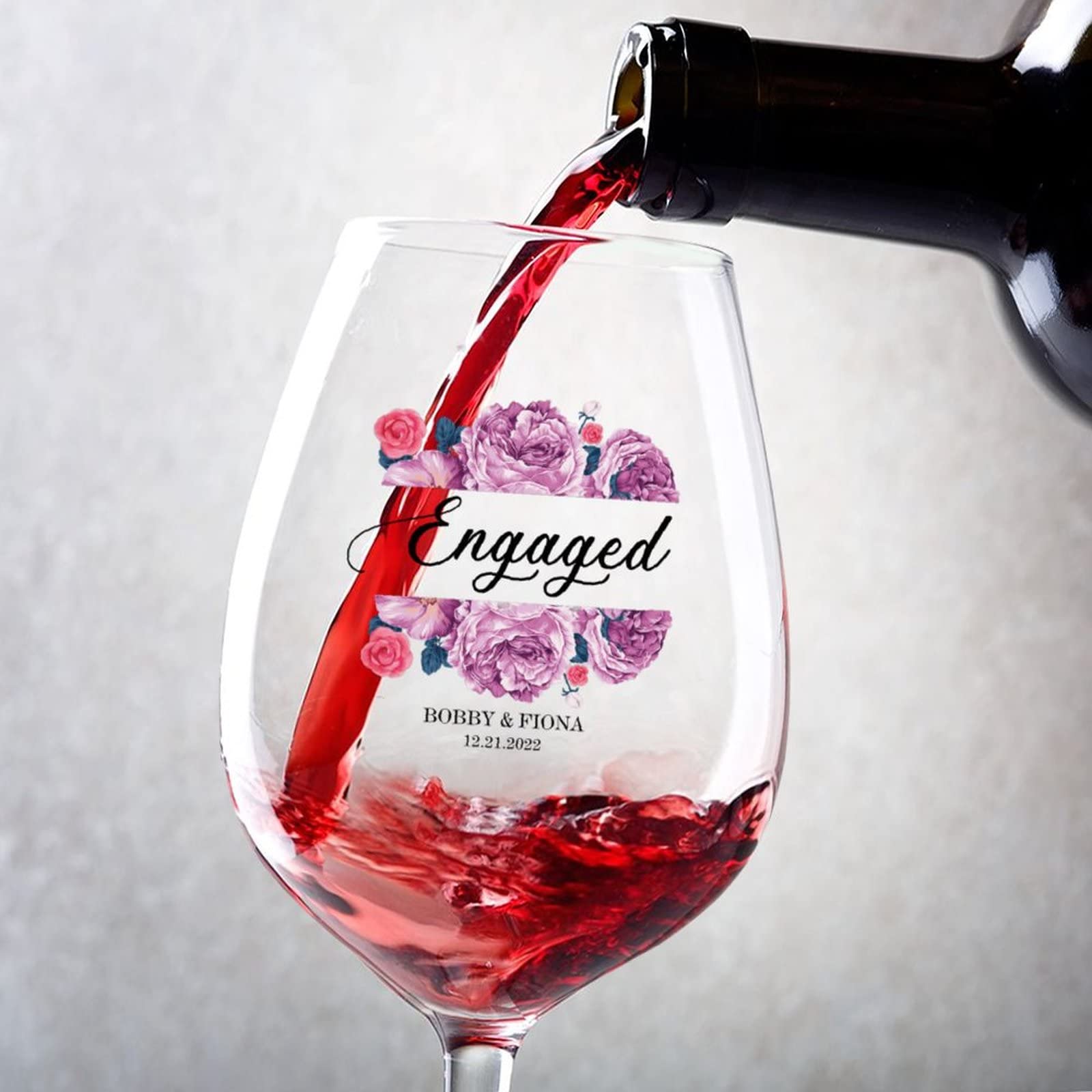 Verre à vin rouge amusant 325 ml pour cadeau souvenir de Noël sœur
