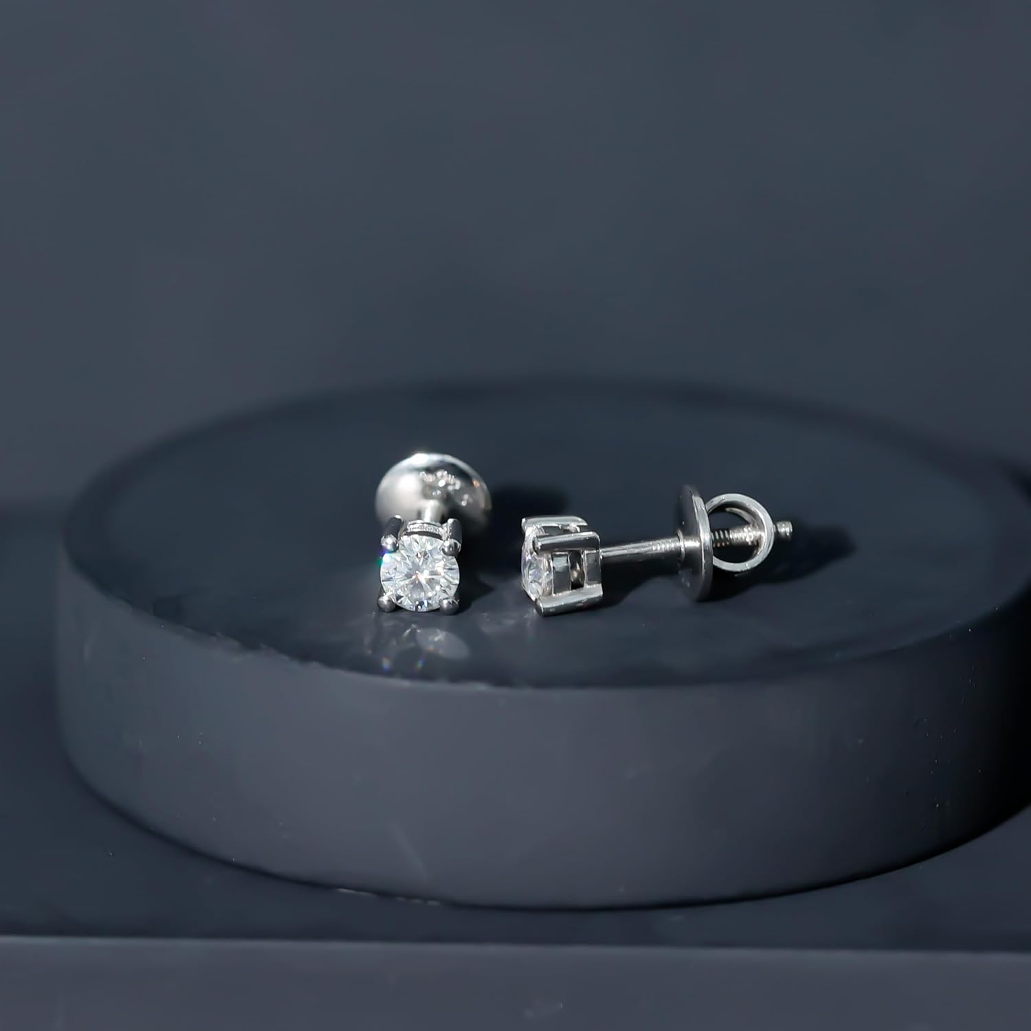 Brilliant Cut Moissanite Stud Earrings in Silver, D-VS1 Quality (0.5–4 Carat Options) – Perfect for Gifting - Image 5