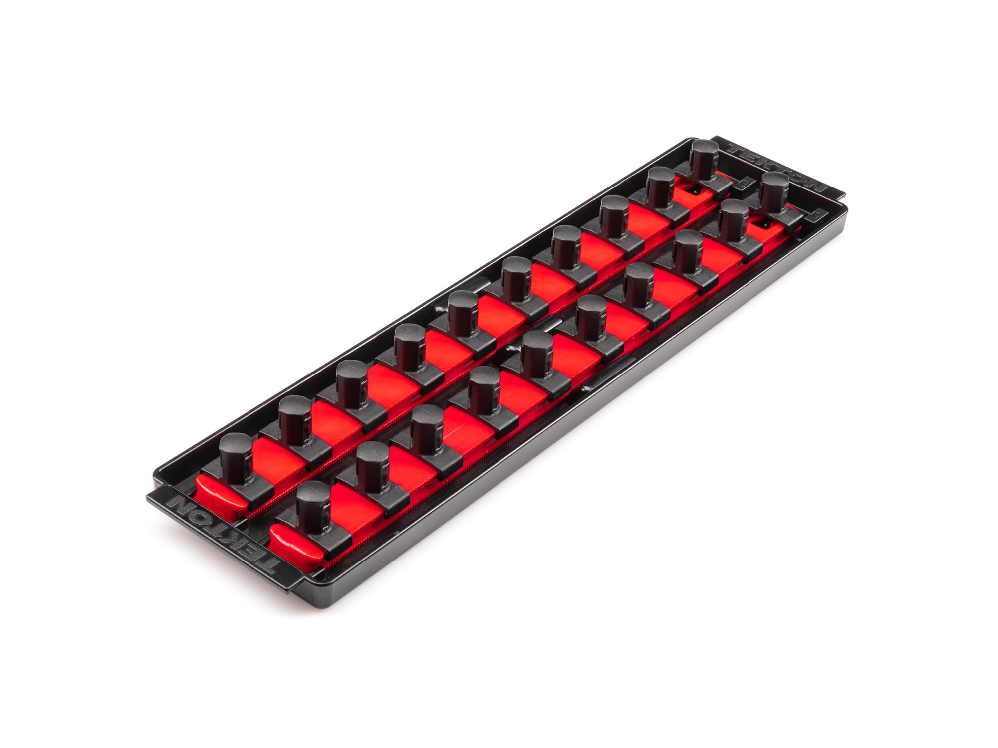TEKTON 1/2 Inch Drive 2-Rail Socket Organizer Set, Red (20-Tool) | OST22120 | Made in USA — image 1