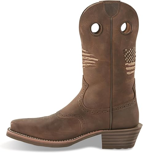 Miniatura 3 de Ariat Heritage Roughstock - Botas de trabajo de cuero con punta cuadrada para hombre