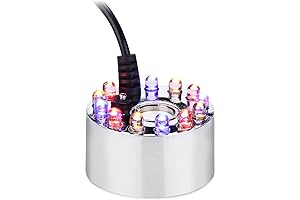 AGPtek Mini Mist Pond Fogger with 12 LED Lights