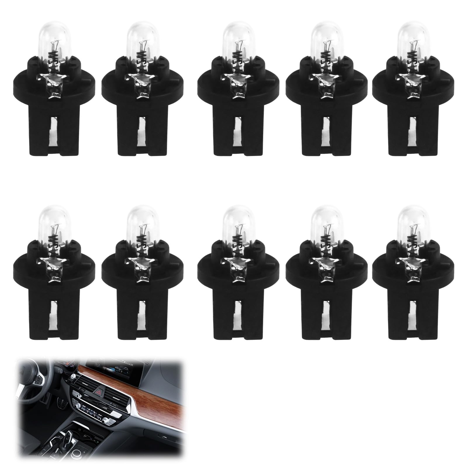 MxyVrix Pack de 10 Ampoules LED T5 pour Tableau de Bord de Voiture, 12V — free download