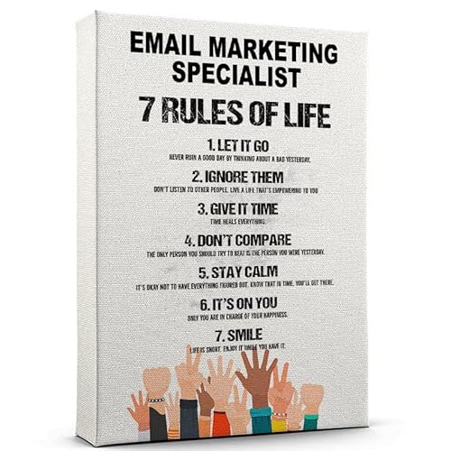 Customize Email Marketing Specialist Poster Wall Art - 7 Rules