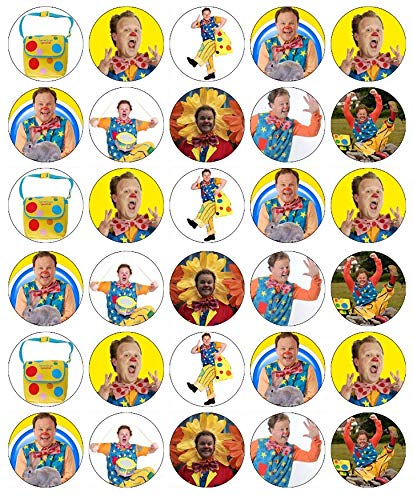 30 Mr Tumble Cupcake Toppers Edible Wafer Paper Fairy Cake Toppers Birthday Cakes