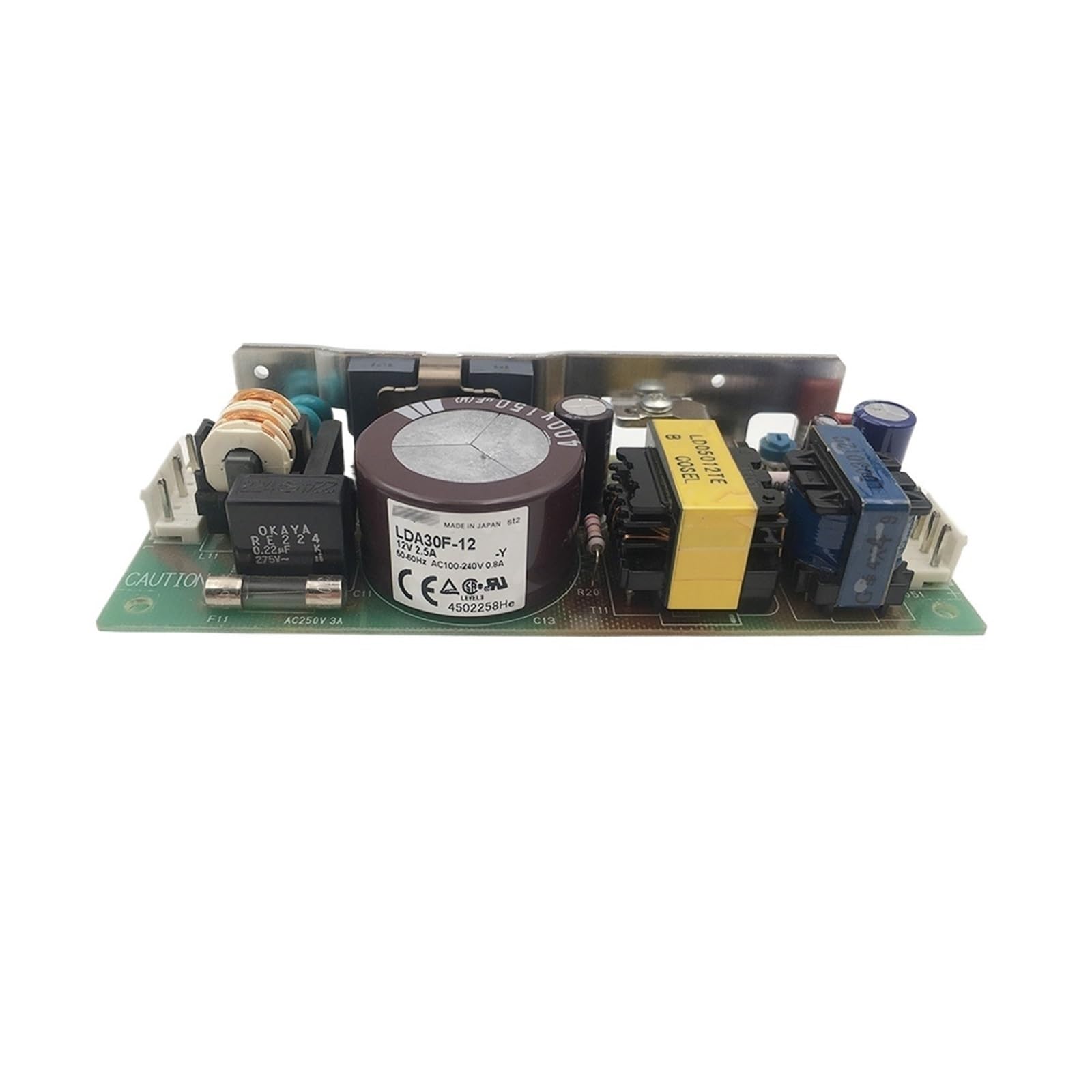 XDDQWSWA LDA30F-12 12V 2.5A Power Supply 50-60Hz AC100-240V 0.8A