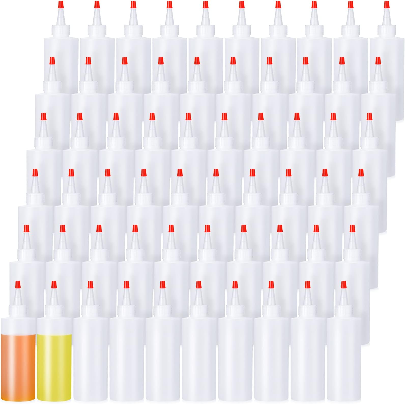 Amazon.com: Irenare 60 Pieces 6.8 oz Condiment Squeeze Bottles Plastic ...