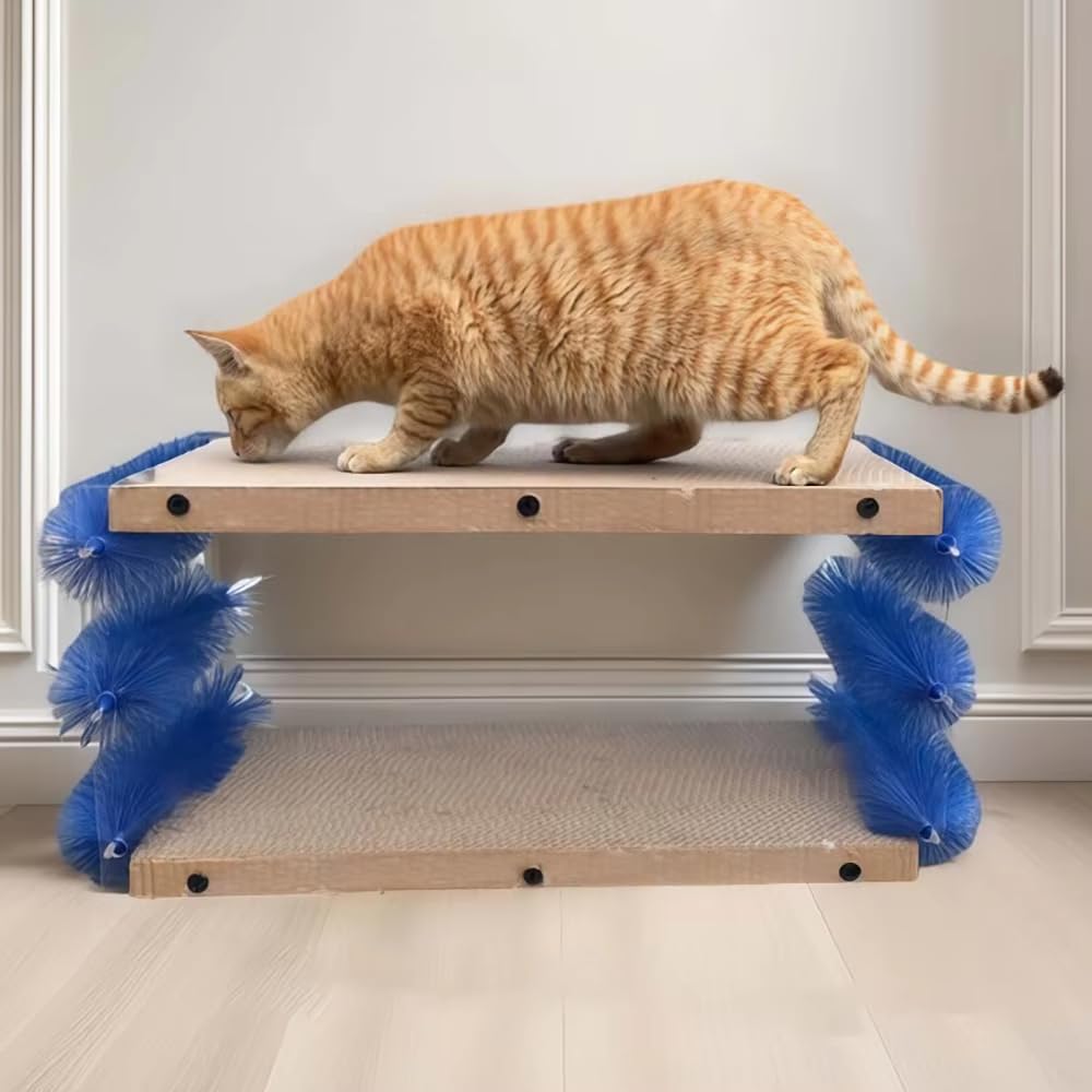 Schwimmende Fellentfernungsbürste Für Katzen, Pflegemassagebürste, Selbstreinigendes Entfilzungswerkzeug, Flexible Borsten, Clip-on-haarentferner, Für Lang- Kurzhaarige Kätzchen