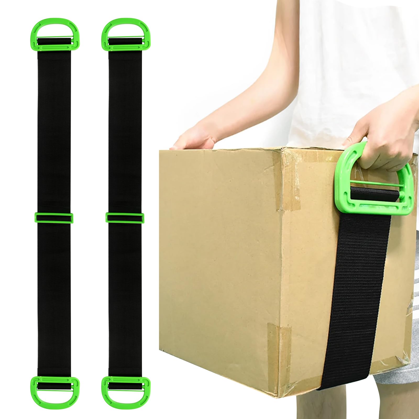 Tragegurte Für Umzug – 2 Stück, Verstellbar 165 Cm, Tragkraft 200 Kg, Breite Griffe 15 Cm, Für Möbel, Klaviere & Haushaltsgeräte