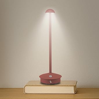 BEPER P207ILI151 Tradlos uppladdningsbar bordslampa, 3 colour toners, adjustable intensity, USB Type-C ingar, bearbar for skrivbord, nattduksboard eller board