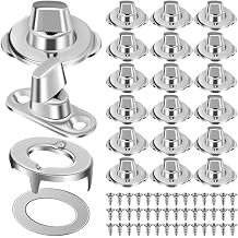 40set Stainless Steel Twist Lock Fasteners Kit for Canvas Tarps and Tents, Corrosion Resistant and Wear Resistant Turn Button Eyelet with Quick Assembly for Outdoor Gear and Large