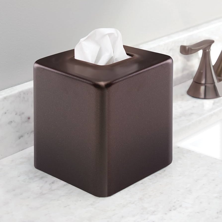 Amazon.com: mDesign Steel Facial Tissue Box Cover/Holder for