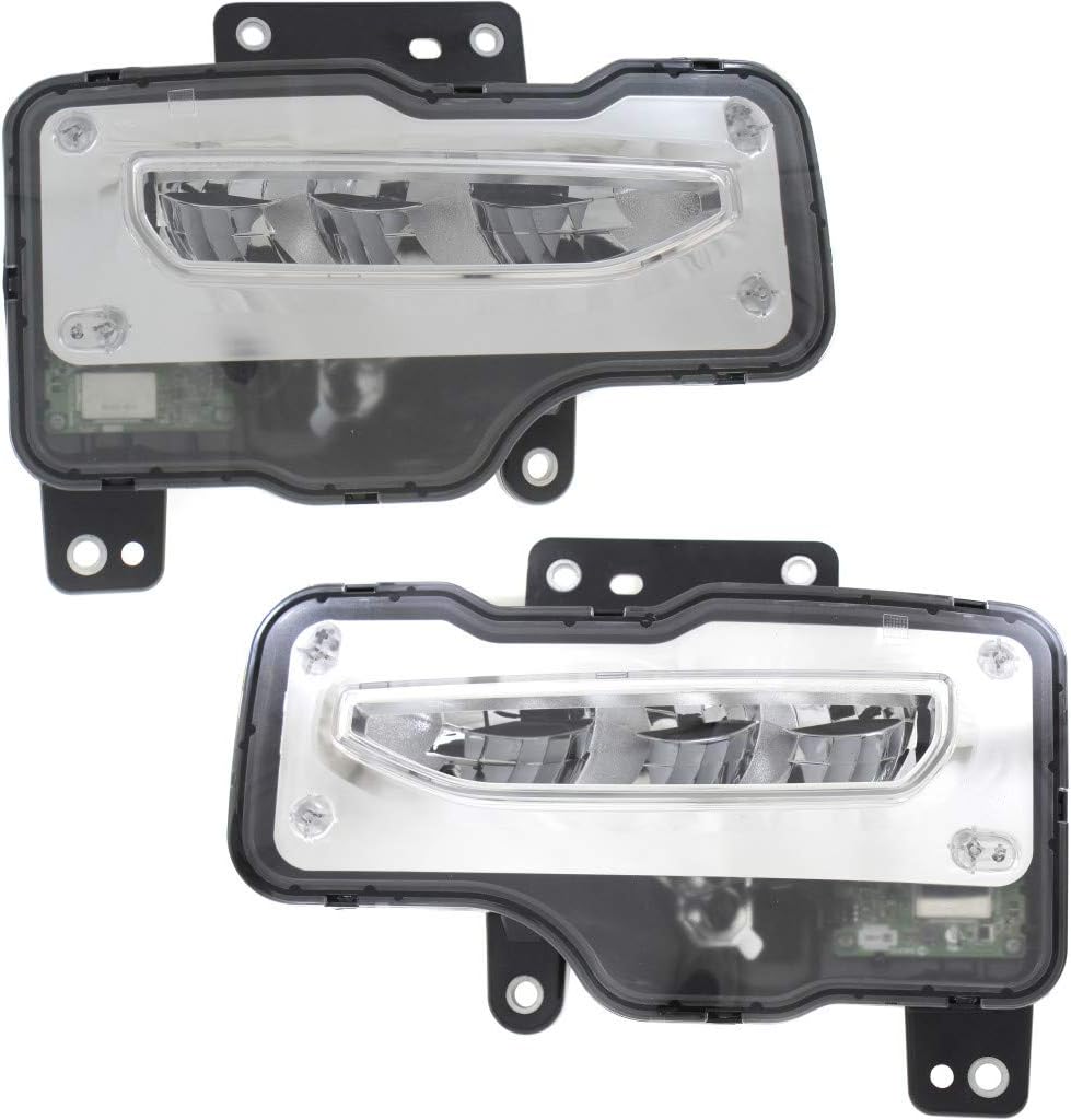 CarLights360 For GMC Sierra 1500 2016 2017 Fog Light Assembly Passenger Side LED DOT Certified | GM2593314 | 23381984