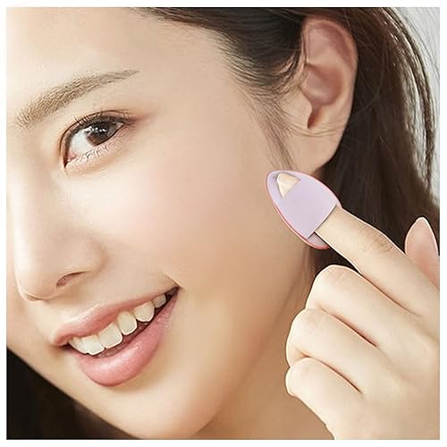 Miniatura 6 de WishLotus 6 esponjas de maquillaje en forma de gota para base de maquillaje reutilizables sueltas con estuche pequeño para mujeres y niñas y