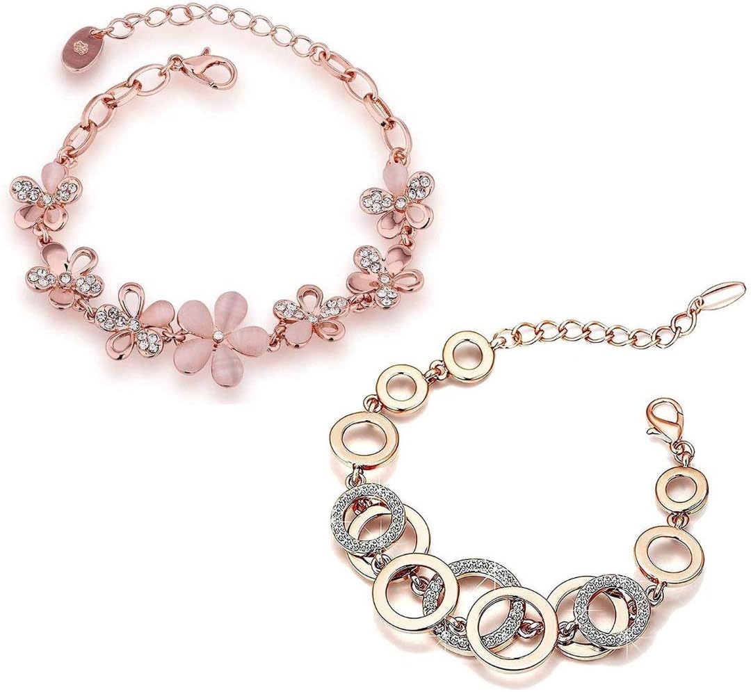 Jewellery for women Crystal Combo of Bracelets for Women Stylish Bangles Jewellery for Girls and Women