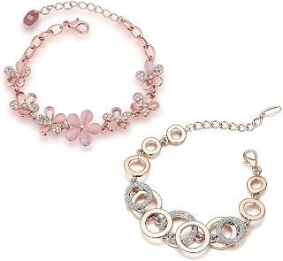 YouBella Jewellery for women Crystal Combo of Bracelets for Women Stylish Bangles Jewellery for Girls and Women Price In India