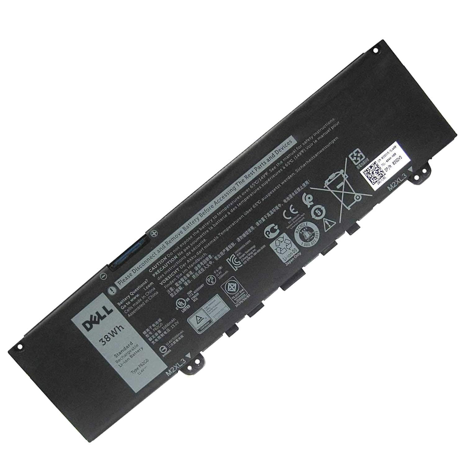 DELL F62G0 Laptop Battery for Dell Insprion 13 7373 7370 7380 5370 7386 P83G P83G001 P83G002 P87G P8