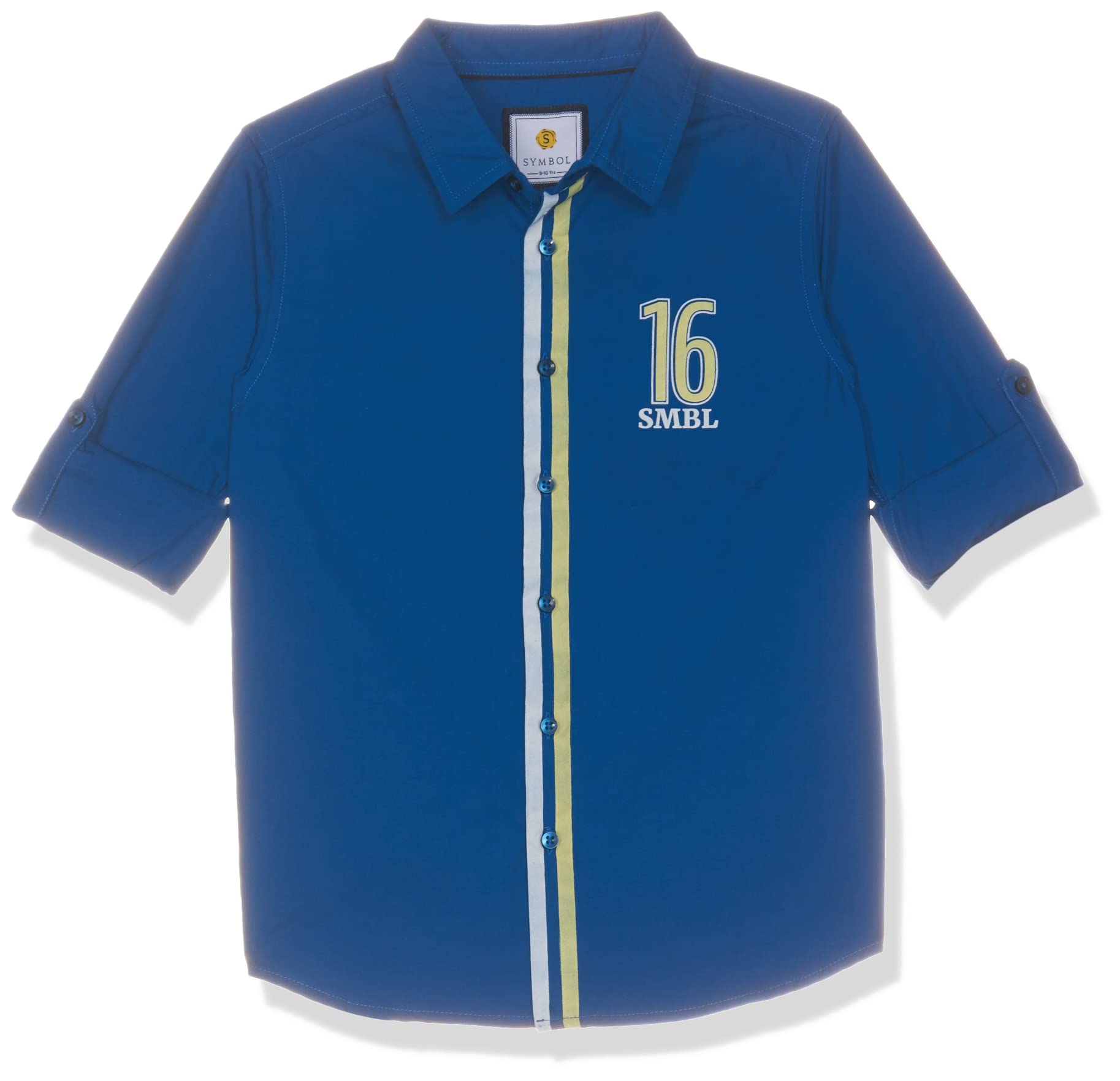 Amazon Brand - Symbol Boy's Regular Shirt (SYM-K-SS22-SHI-452_Multi 5 11-12 Years)