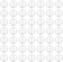 AUEAR, 100 Pack Translucent Small Round Capsules 1.1 Inch Vending Machine Empty Plastic Gumball Containers for Party Favor Prize