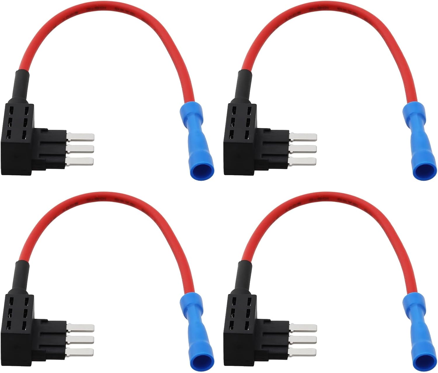 4PCS Micro3 Piggyback Add-A-Circuit Blade Fuse Holder Fuse Tap for Cars Trucks Boats