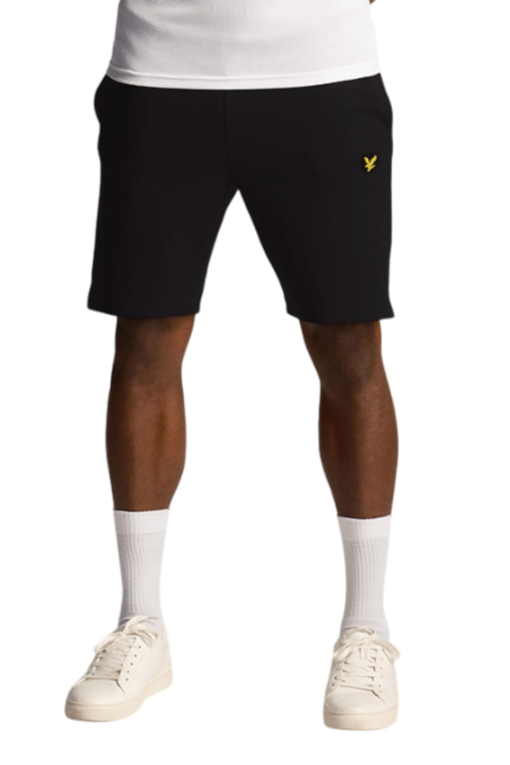 Lyle and Scott   Cotton Sweat ShortsIn Jet Black, Men's Size XXL