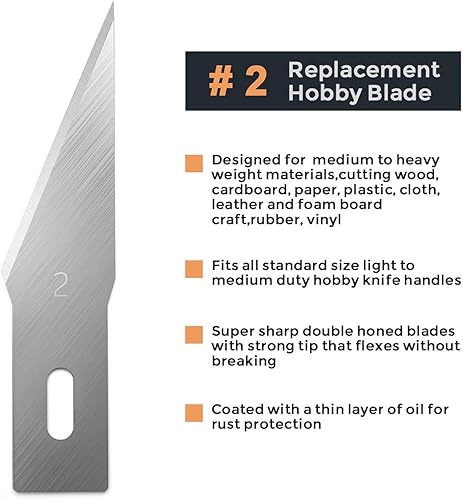 Vista 10 de Nicpro Juego de 120 cuchillas de hobby SK-5, utilidad #11, herramienta de corte de repuesto con estuche de almacenamiento para manualidades