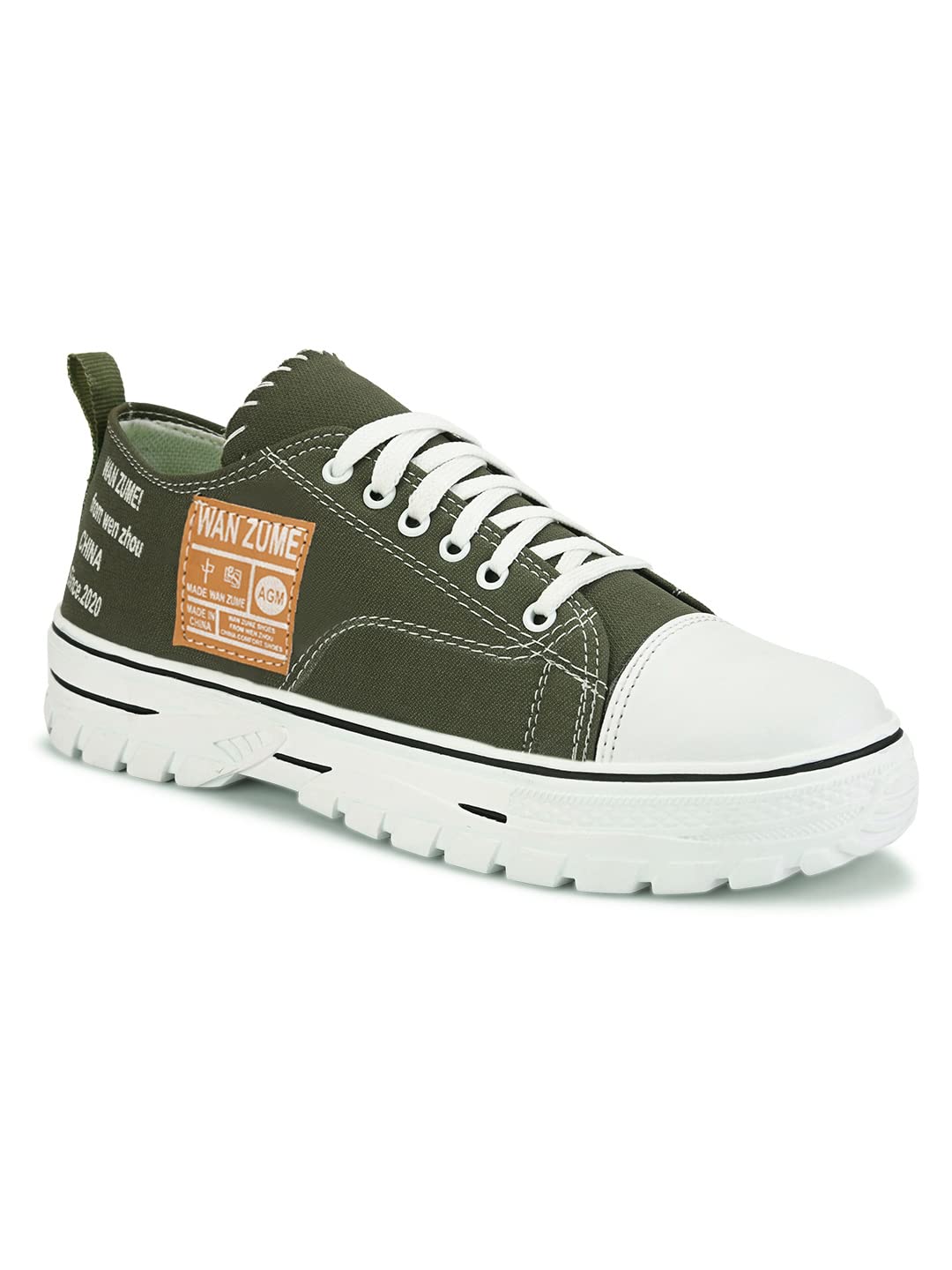 Bluepop White Sneaker Gym Walking Riding Casual Comfortable Treandy Shoe for Men (Green, Numeric_6) (B0C24P8LXS) Amazon Price History, Amazon Price Tracker