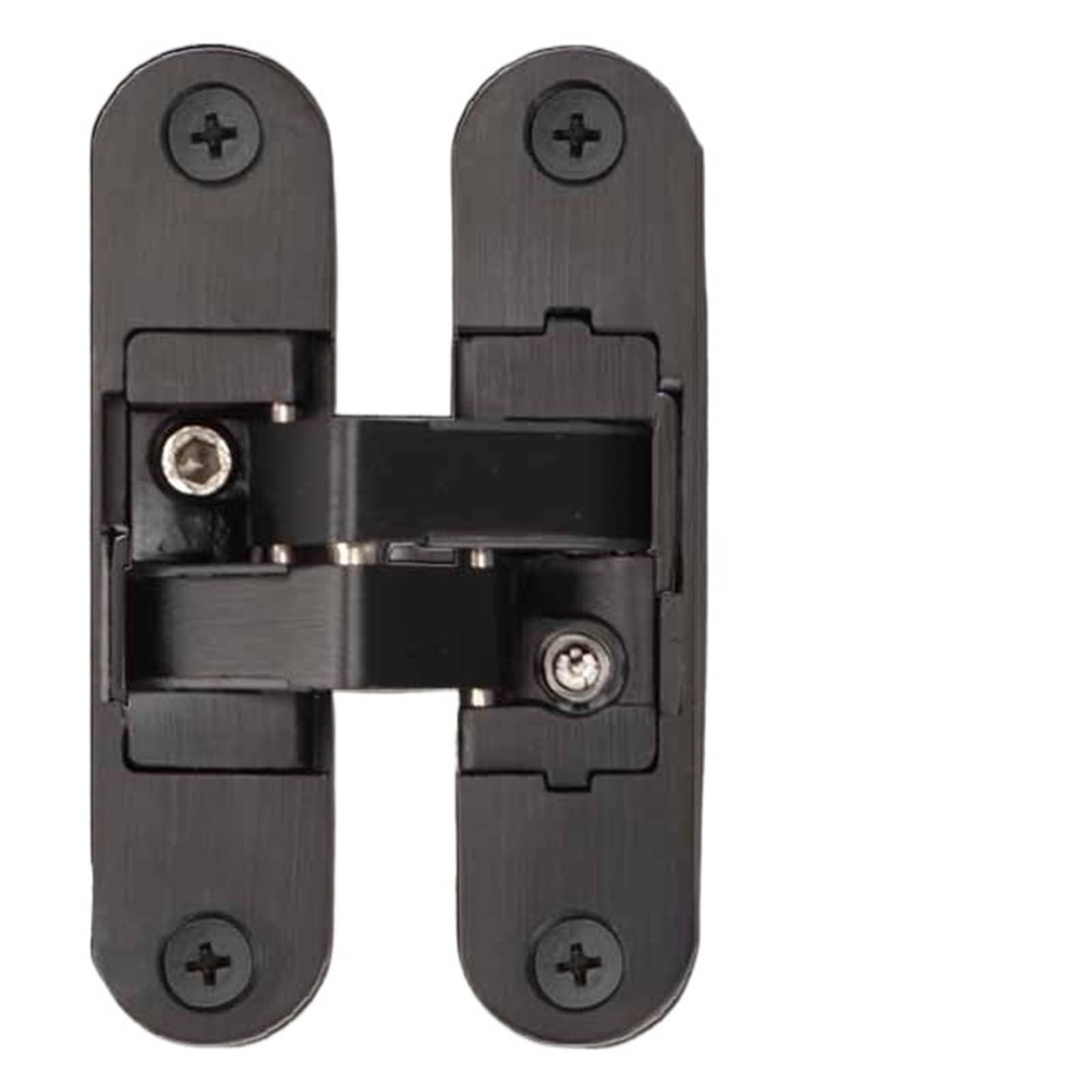 Kdhcvkz Black Right 1Pcs Adjustable Invisible Door Hinge Hidden Door Folding Hidden Hinge(Black Right)