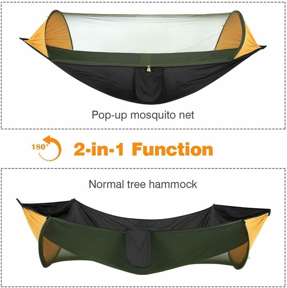 Portable Tent Camping Hammock with Mosquito Net Multi Use Swing for Hiking