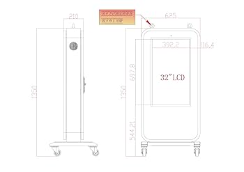 【京都引き取り限定】50万円 完全防水 屋外用デジタルサイネージ 32インチ ods-32k_1.jpg