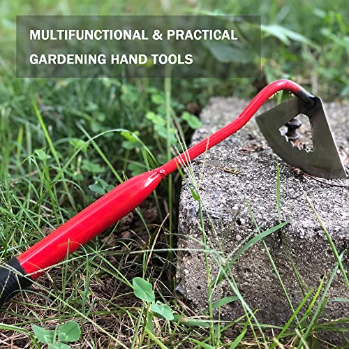 Getyiyi Hoe Garden Tool Hand Hoe Hollow Hoes Garden Tools For Gardening Weeder Weeding Tool Garden Tools Weeding Sickle Hula Hoe (Rosy) #TOP5