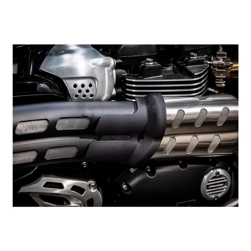 Deflectores Calor Escape para Scrambler 1200 Protector De Tubo De Escape De Motocicleta Silenciador Cubierta De Protección Térmica Accesorios Decorativos