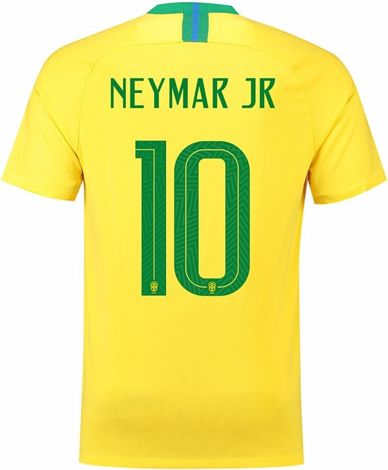 Neymar Jr #10 Brazil Home Jersey 2018 Color Yellow Size S
