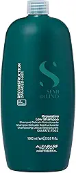 Alfaparf Milano Semi Di Lino Reconstruction Shampoo Reparador para Cabelos Danificados - Livre de Sulfato, SLS, Parabenos e Parafina - Seguro para Cabelos Coloridos - Qualidade Profissional de Salão 1L