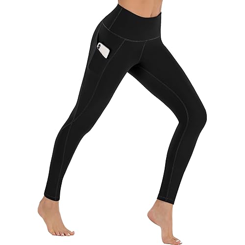Ewedoos Fleece Lined Leggings with Pockets for Women Thermal Warm Winter Leggings for Women High Waisted Workout Yoga Pants